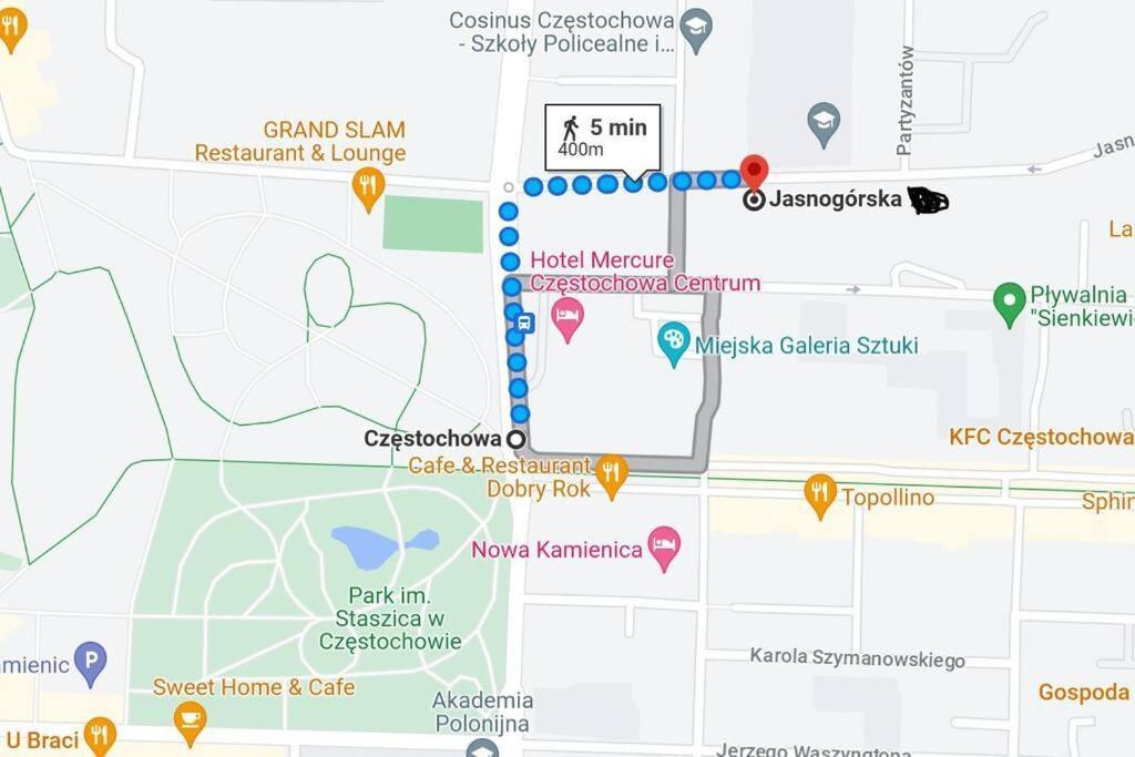 Nowoczesne Lokum W Centrum Częstochowa Kültér fotó